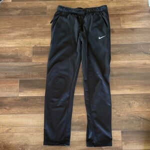 Nike Black Sweatpants with White Swoosh
